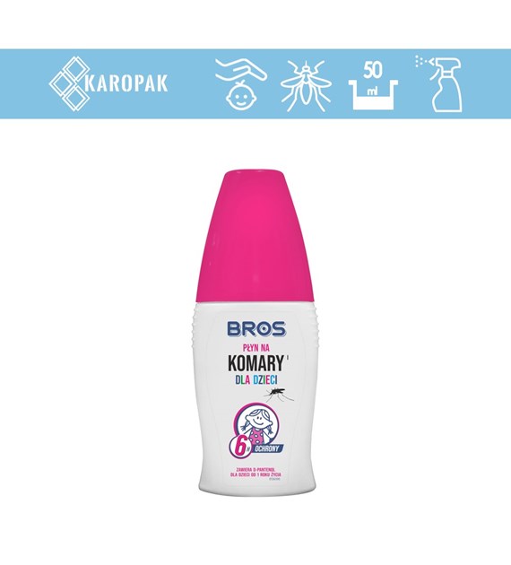 BROS PŁYN NA KOMARY DLA DZIECI 50ml (_/12/1)