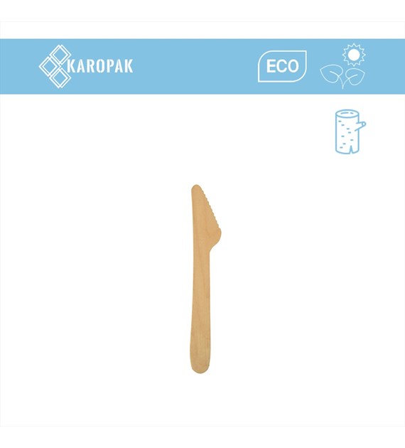 NÓŻ Z  DREWNA PURE 16,5CM (6SZT)