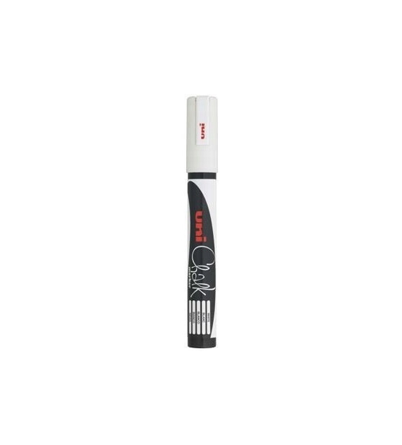 uni MARKER KREDOWY BIAŁY okrągła końcówka 1,8 - 2,5 mm