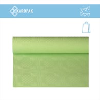 OBRUS PAPIEROWY W ROLCE 1,2x8m WYTŁOCZENIE DAMASZKOWE PASTELOWA ZIELEŃ (_/12/1)