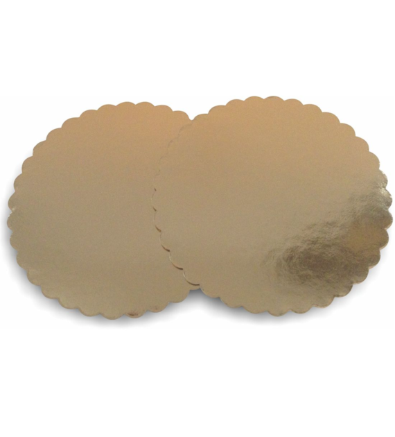 PODKŁAD OKRĄGŁY ZŁOTY KARBOWANY GRUBY 30cm 2000g (_/1/50)