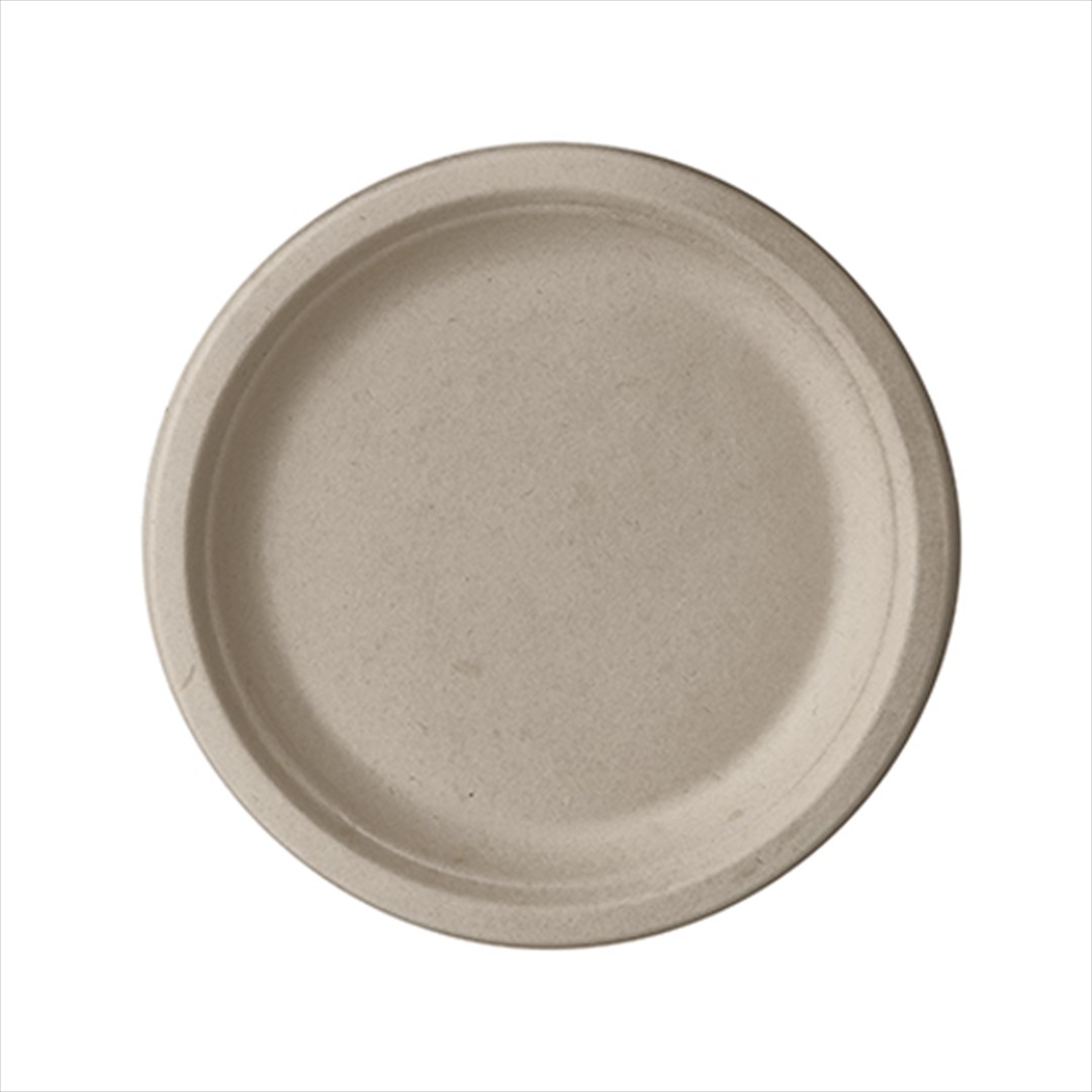 PURE TALERZ Z TRZCINY CUKROWEJ 18cm NATURALNY (_/10/50)