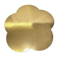 PODKŁAD OKRĄGŁY ZŁOTY KARBOWANY GRUBY 34cm 2000g (_/50/1)