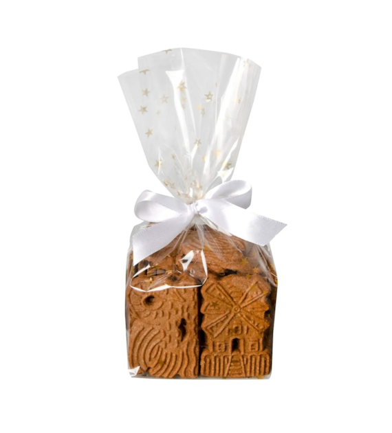 TOREBKI PP ŚWIĄTECZNE 23,5x14,5x5,8cm ZŁOTE GWIAZDKI (10szt)