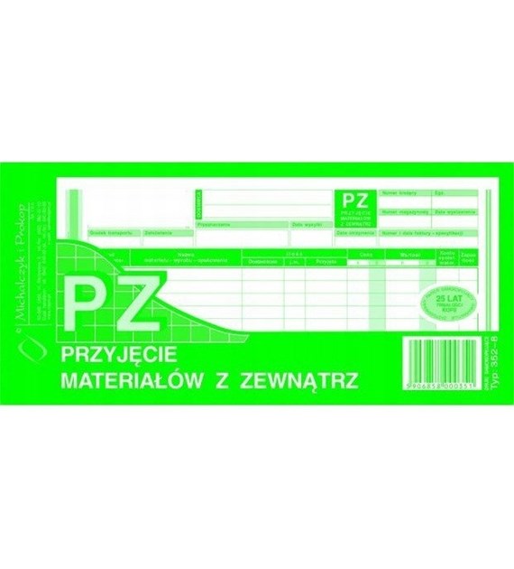 PZ PRZYJĘCIE MAT. Z ZEW. A6