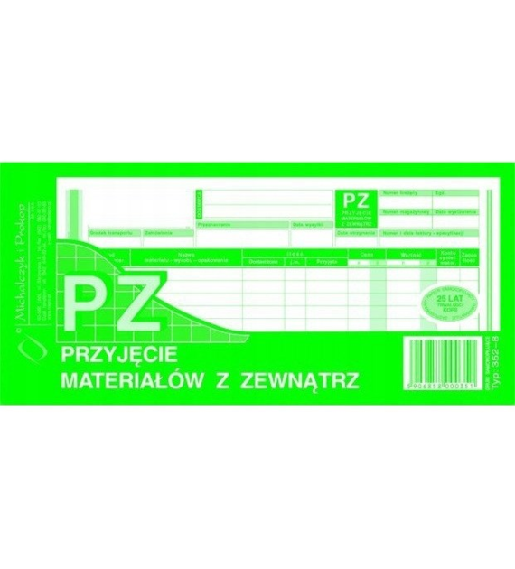 PZ PRZYJĘCIE MAT. Z ZEW. A6