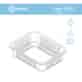 (REUSE) Pojemnik żebrowany W1/621R 227x178x50 1400ml TRANSPARENTNY (16/1/320)