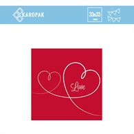 SERWETKA 3-W 33x33 1/4 LOVE P.S. (20SZT)