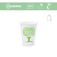 KUBEK PAPIEROWY 350ml GREEN TREE + PLA 90mm (_/20/50)