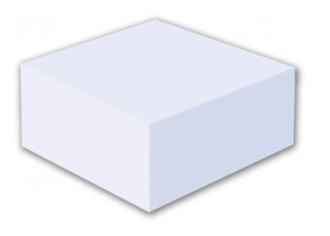 KARTECZKI KOSTKA BIAŁA NIEKLEJONA 85x85x35mm