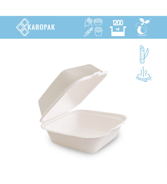 MENUBOX Z TRZCINY CUKROWEJ - NIEDZIELONY 1200ml (40/4/50)