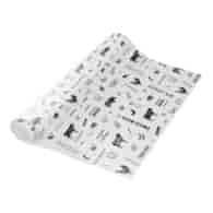 PAPIER PAKOWY BIAŁY NADRUK MIĘSO + PE 35cm ROLKA (10KG)