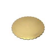 PODKŁAD OKRĄGŁY ZŁOTY KARBOWANY GRUBY 36cm 2000g (_/50/1)