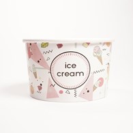 MISKA PAPIEROWA NADRUK ICE CREAM 245ml (_/24/25)