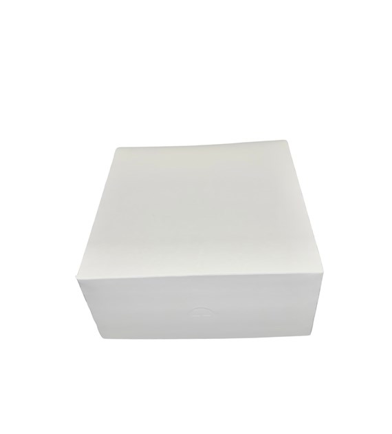 PUDEŁKO DO CIAST ZAMYKANE 260x260x120 BIAŁE (_/10/15)