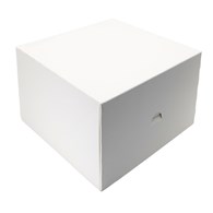 PUDEŁKO DO CIAST ZAMYKANE 260x260x120 BIAŁE (_/10x15/1)