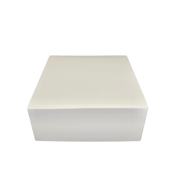 PUDEŁKO DO CIAST ZAMYKANE 300x300x125 BIAŁE (_/8/10)