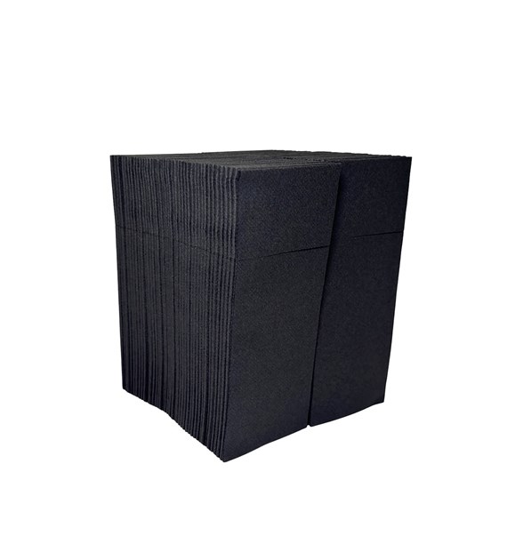 ETUI NA SZTUĆCE SERWETKA  AIRLAND CZARNA  40X33 (_/3/160)