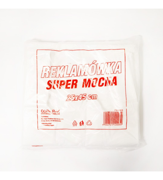 Reklamówki HDPE 25/45 SUPER MOCNA 14mic (42/30/120)