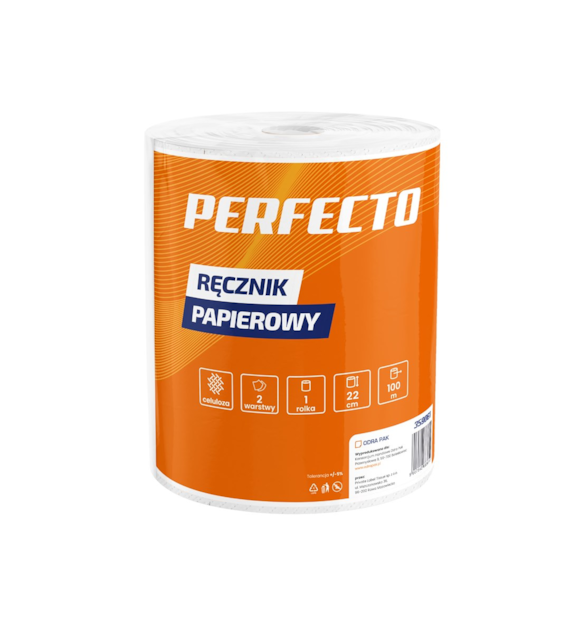 PERFECTO Ręcznik papierowy 100m 2W celuloza (40/6/1)