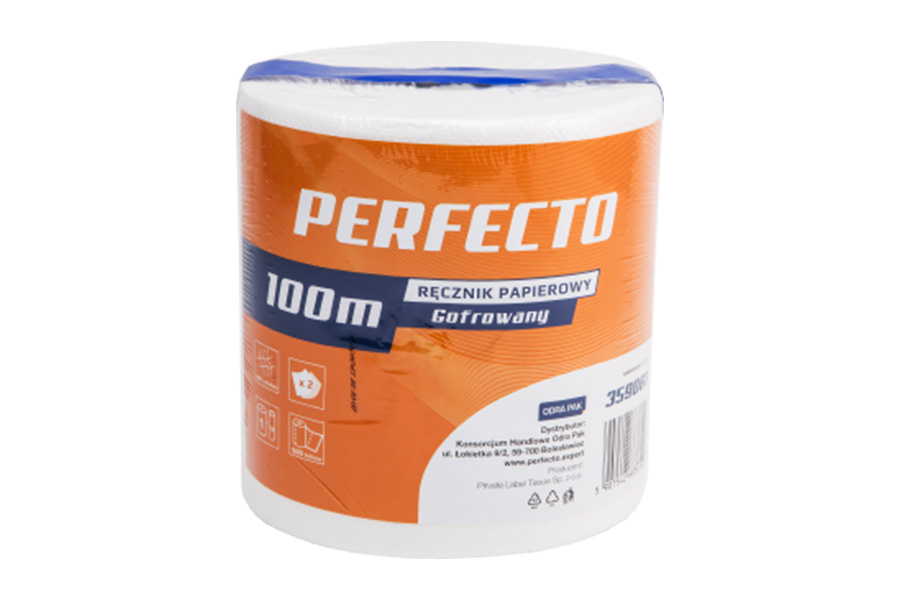 PERFECTO Ręcznik papierowy 100m, 2w, celuloza (40/6/1)