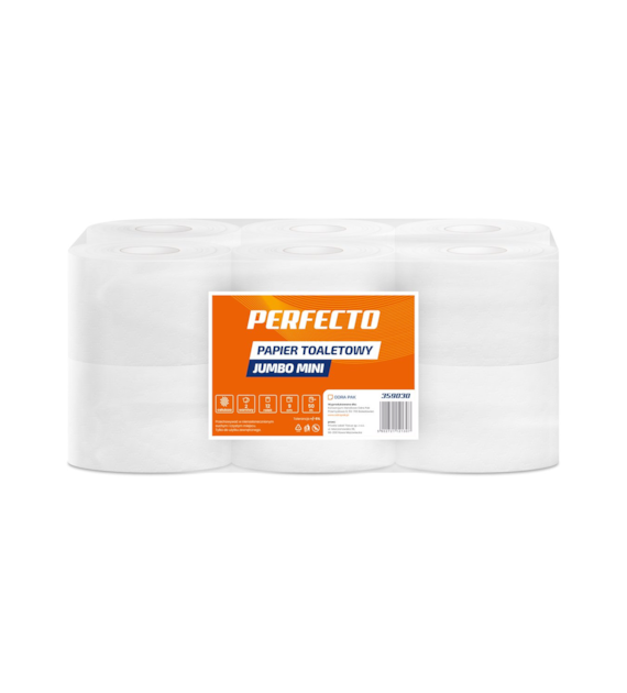PERFECTO Papier toaletowy JUMBO MINI ROLKA 50m 2W celuloza (_/2/12)