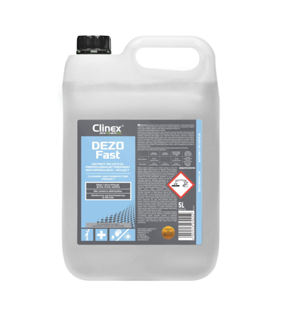 CLINEX DEZOFAST Preparat dezynfekująco-myjący 5L (114/1/1)