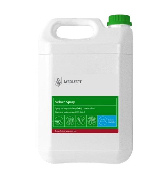 MEDISEPT Velox Spray płyn do mycia i dezynfekcji powierzchni NEUTRALNY 5L (_/1/1)