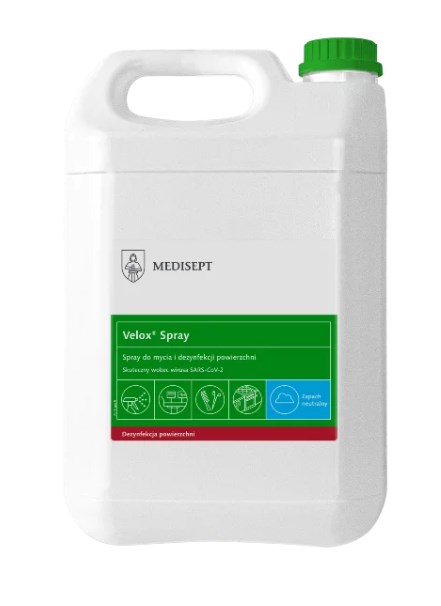 MEDISEPT Velox Spray płyn do mycia i dezynfekcji powierzchni NEUTRALNY 5L (_/1/1)