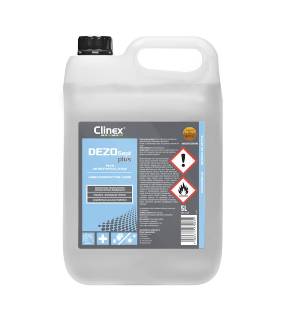 CLINEX DEZOSEPT PLUS Płyn do dezynfekcji rąk 5L (114/1/1)