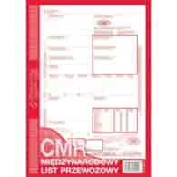 CMR A4 MIĘDZYNARODOWY LIST PRZEWOZOWY 1+5