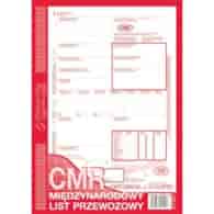 CMR A4 MIĘDZYNARODOWY LIST PRZEWOZOWY 1+3