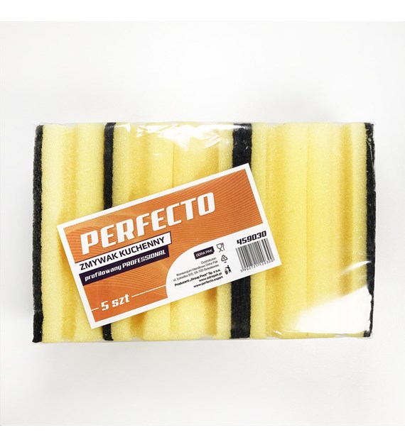 PERFECTO GĄBKA PROFILOWANA PROFESSIONAL ŻÓŁTA 7,8x14,5cm (_/28/5)