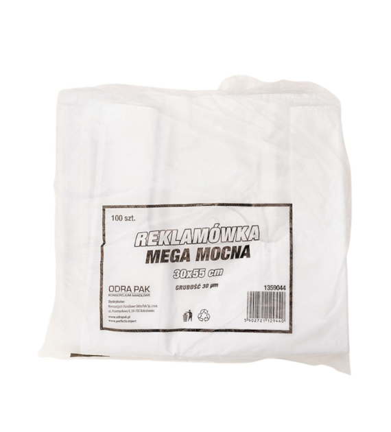 Reklamówki HDPE 30/55 MEGA MOCNA 30mic (56/10/100)