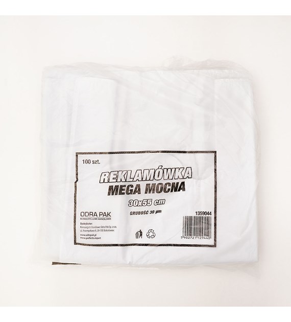 Reklamówki HDPE 30/55 MEGA MOCNA 30mic (56/10/100)