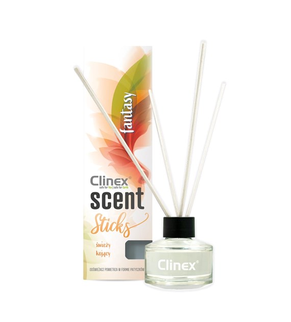 CLINEX SCENT STICKS Patyczki zapachowe neutralizujące nieprzyjemne zapachy FANTASY 45ml (114/12/1)