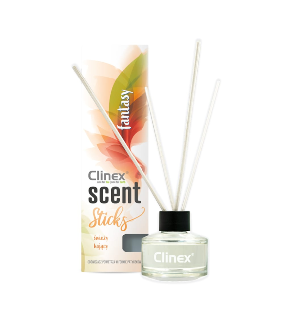 CLINEX SCENT STICKS Patyczki zapachowe neutralizujące nieprzyjemne zapachy FANTASY 45ml (114/12/1)