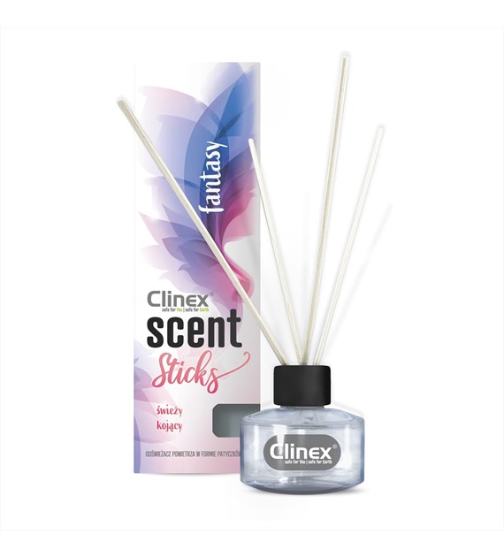 CLINEX SCENT STICKS Patyczki zapachowe neutralizujące nieprzyjemne zapachy FANTASY 45ml (114/12/1)