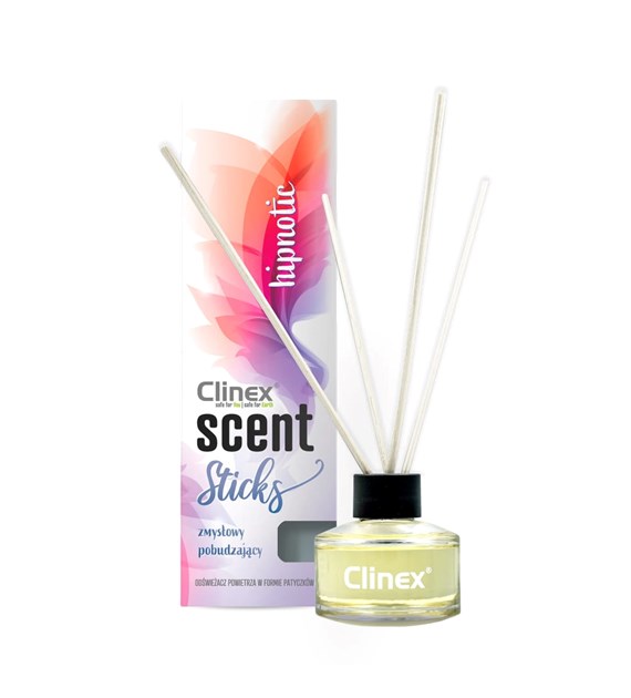 CLINEX SCENT STICKS Patyczki zapachowe neutralizujące nieprzyjemne zapachy HIPNOTIC 45ml (114/12/1)