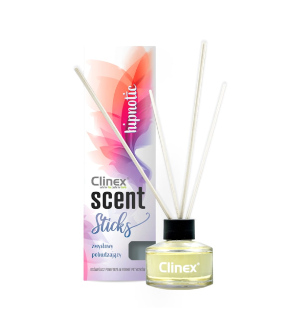 CLINEX SCENT STICKS Patyczki zapachowe neutralizujące nieprzyjemne zapachy HIPNOTIC 45ml (114/12/1)