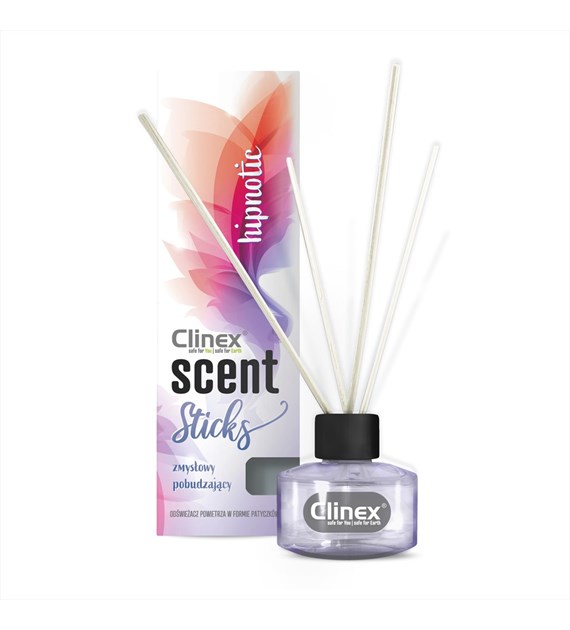 CLINEX SCENT STICKS Patyczki zapachowe neutralizujące nieprzyjemne zapachy HIPNOTIC 45ml (114/12/1)