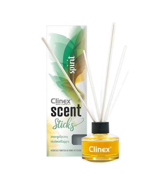CLINEX SCENT STICKS Patyczki zapachowe neutralizujące nieprzyjemne zapachy SPIRIT 45ml (114/12/1)
