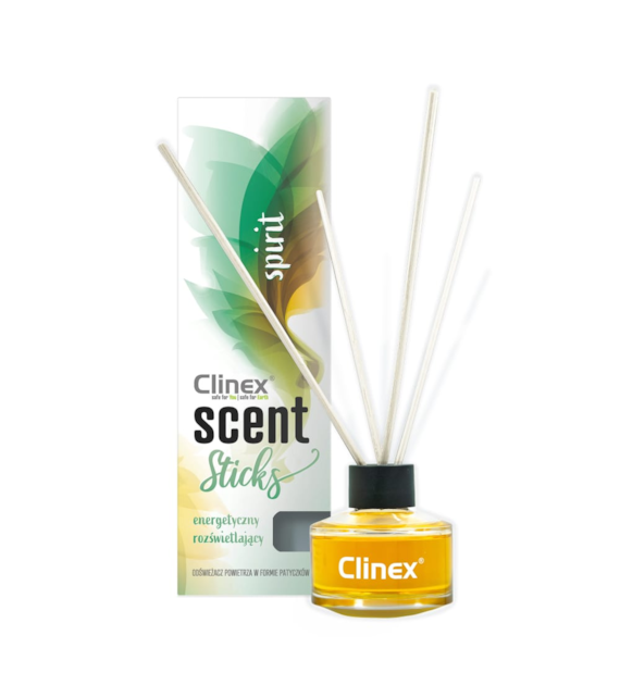 CLINEX SCENT STICKS Patyczki zapachowe neutralizujące nieprzyjemne zapachy SPIRIT 45ml (114/12/1)