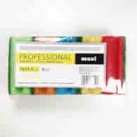 GĄBKA PROFESSIONAL MAXI PROFILOWANA KOLOR MIX 7x11,5cm (_/32/5)