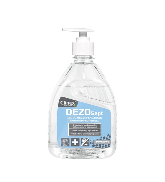 CLINEX DEZOSEPT Żel do dezynfekcji rąk 0,5L (48/20/1)