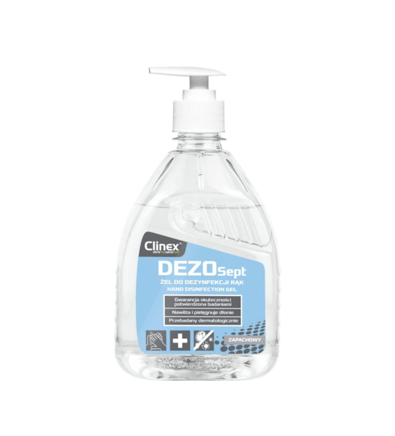 CLINEX DEZOSEPT Żel do dezynfekcji rąk 0,5L (48/20/1)