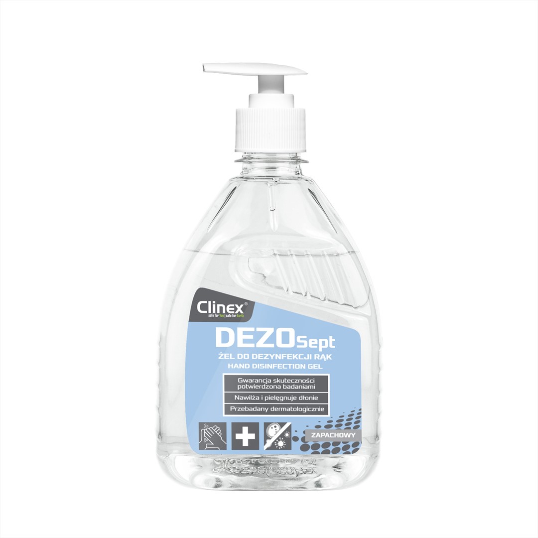 CLINEX DEZOSEPT Żel do dezynfekcji rąk 0,5L (48/20/1)