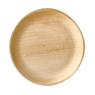 TALERZ OKRĄGŁY Z LIŚCIA PALMOWEGO 25cm (_/4/25)