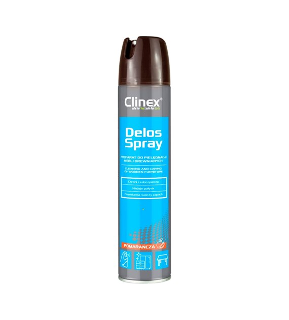 CLINEX DELOS SPRAY Preparat do pielęgnacji mebli drewnianych 300ml ( - /12/1)