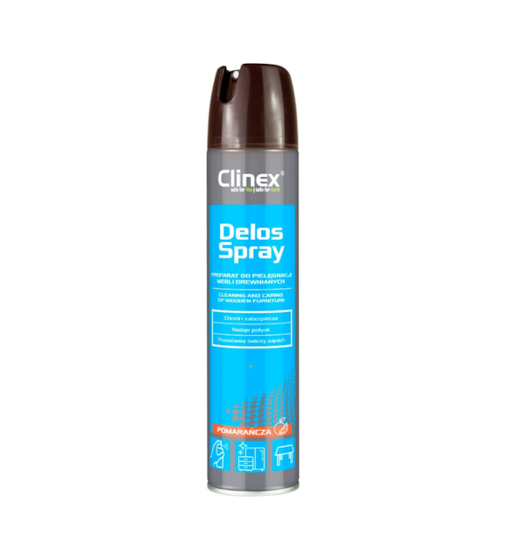 CLINEX DELOS SPRAY Preparat do pielęgnacji mebli drewnianych 300ml ( - /12/1)
